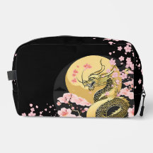 Lune d'or Sakura Dragon Imprimer Couper Sac à coud