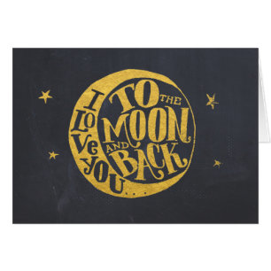 Lune Et Étoiles Vous Aiment Affectueux