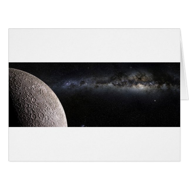 Lune et galaxie (Devant horizontal)