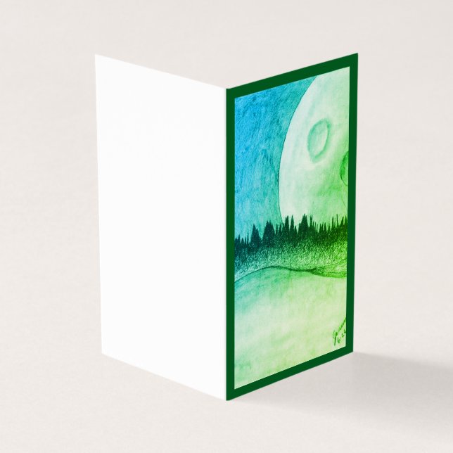 Lune et planète - vert (Outside)