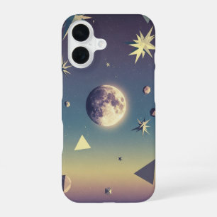 Lune Flottante Vintage iPhone 16 Case
