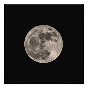 Lune image superbe d'impression de photo en