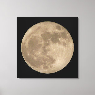 Lune Imprimer Pleine lune d'astronomie toile d'art