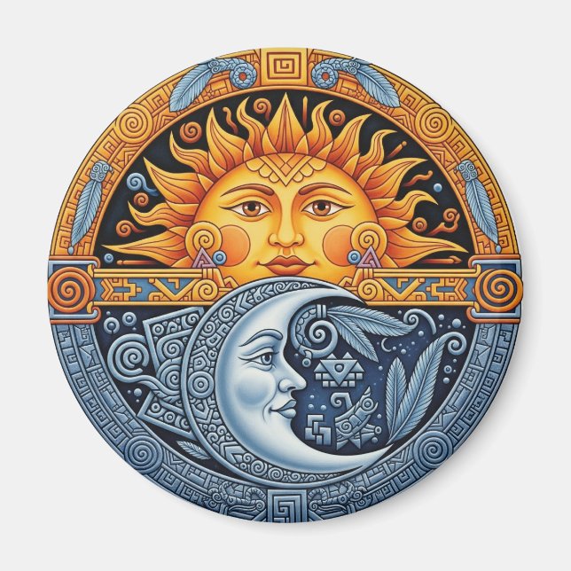 Lune mexicaine et aimant solaire (Devant)