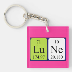 Lune periodic table name keyring
