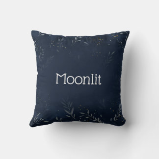 Lune personnalisée et oreiller à lancer Feuille