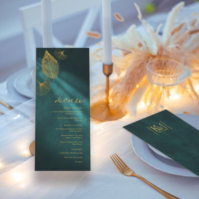 Lune Romance Menu Mariage Emerald Gr ID881 (Créateur téléchargé)