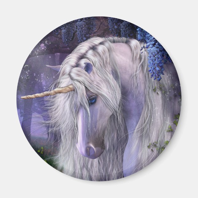 Lune Serenade Unicorne Magnet (Devant)