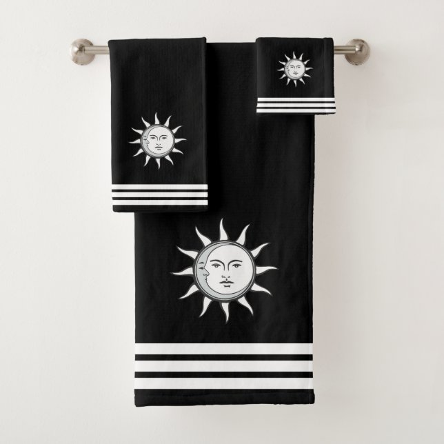 Lune solaire personnalisée et trois bandes sur noi (En situation)
