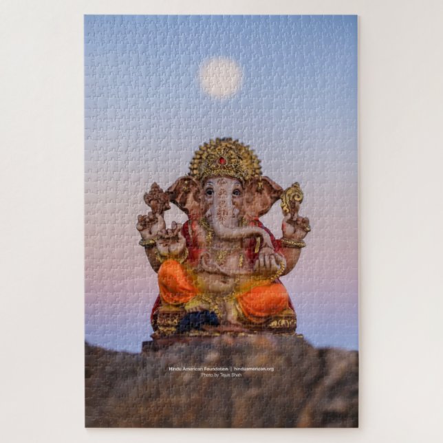 Lune sur Ganeshji 20x30 Jigsaw Puzzle (Vertical)