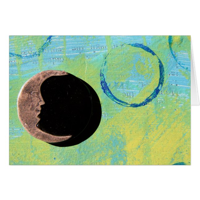 Lune sur la peinture Abstraite (Devant horizontal)