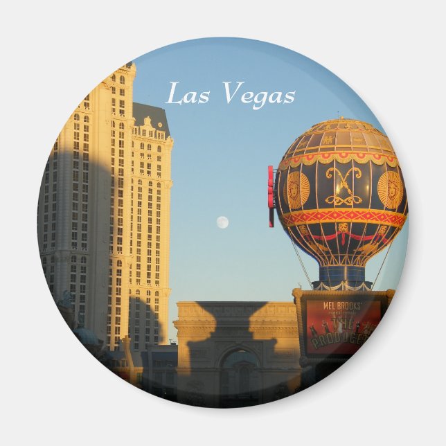 Lune sur Las Vegas Magnet (Devant)