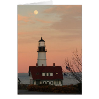 Lune sur Portland Head Lighthouse