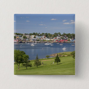 Lunenberg, Nova Scotia, Canada. 2 Inch Square Button
