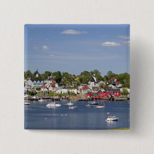 Lunenberg, Nova Scotia, Canada. 2 Inch Square Button