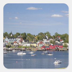 Lunenberg, Nova Scotia, Canada. 2 Square Sticker