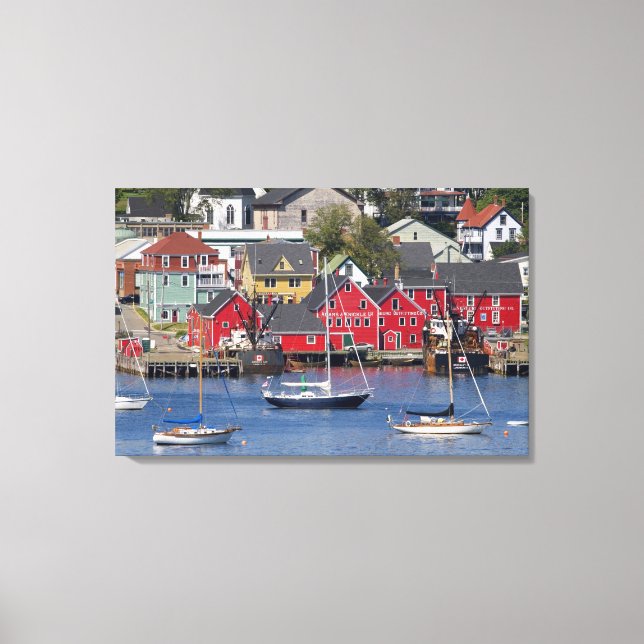 Lunenberg, Nova Scotia, Canada. 3 Canvas Print (Front)