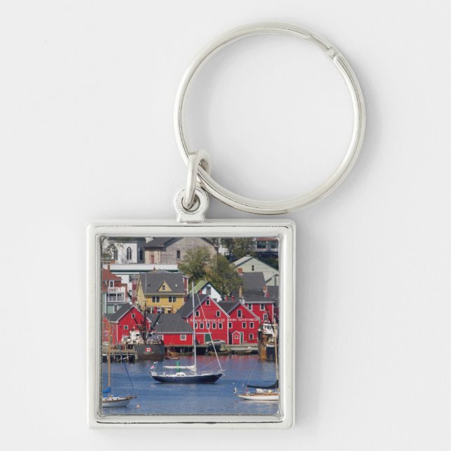 Lunenberg, Nova Scotia, Canada. 3 Keychain (Front)