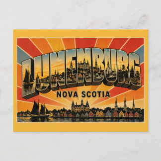 Lunenburg Nova Scotia UNESCO Port Town Postcard