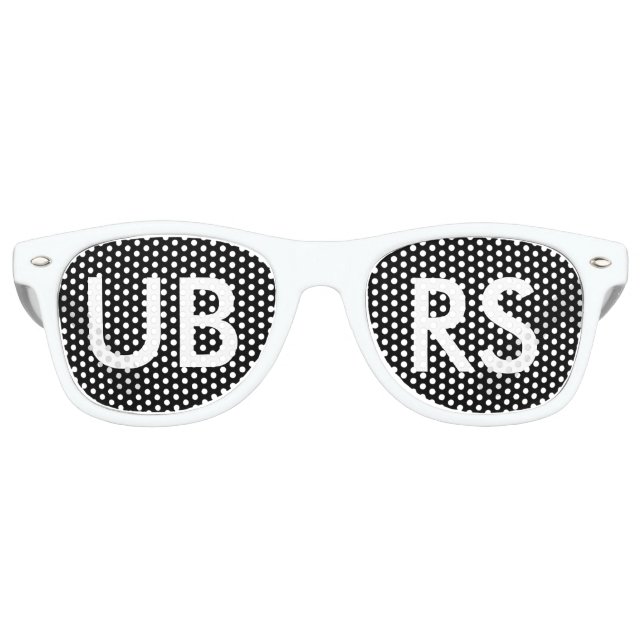 Lunettes BLANCHES UBRS pour FANS ! (Devant)