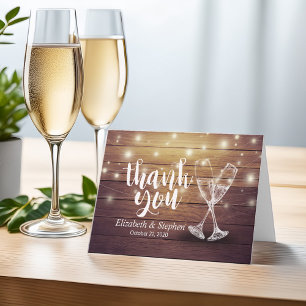 Lunettes de Champagne mariage Merci