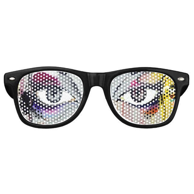 Lunettes de fête Artsy Pinhole avec de jolis yeux (Devant)