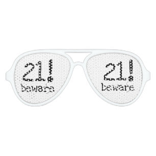 Lunettes De Fête Aviateur 21 prenez garde des 21èmes nuances de fête