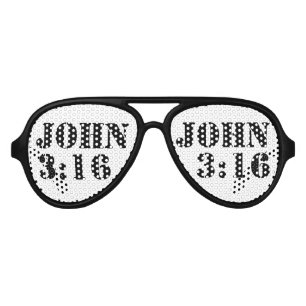Lunettes De Fête Aviateur 3h16 de John