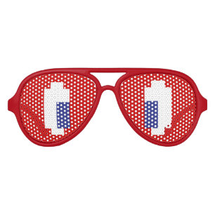 Lunettes De Fête Aviateur 8 bits Pixel Manga Eyes