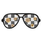 À damiers et tournesol noir et blanc