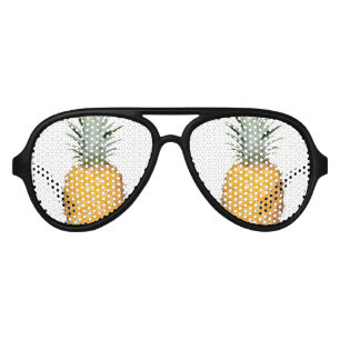 Lunettes De Fête Aviateur Ananas tropical