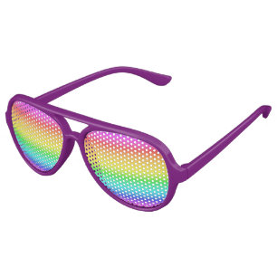 Lunettes De Fête Aviateur Arc-en-ciel Dégradé teintes