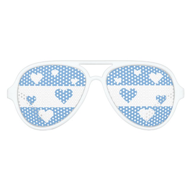 Lunettes De Fête Aviateur Argentine Drapeau amusant patriotique (Devant)