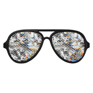 Lunettes De Fête Aviateur Attaque arc-en-ciel