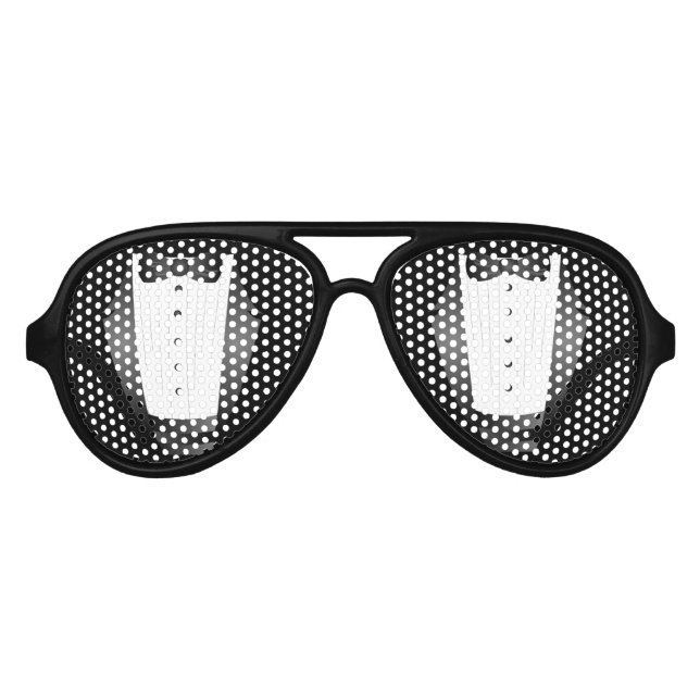 Lunettes De Fête Aviateur Bachelor Party Groomsman Team Groom black tuxedo (Devant)