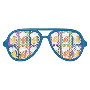 Lunettes De Fête Aviateur BEER Pop Art teintes