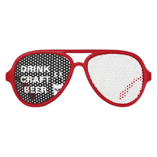 Lunettes De Fête Aviateur Bière de métier de boissons