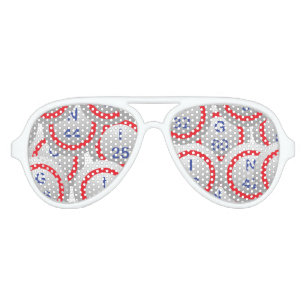 Lunettes De Fête Aviateur Bingo Balls