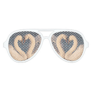 Lunettes De Fête Aviateur Blanches Swans Adultes Retro Party Shades, Blanc