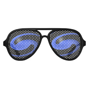 Lunettes De Fête Aviateur Bleu fin cool