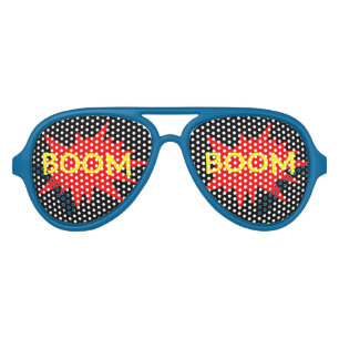 Lunettes De Fête Aviateur Boom Boom Funny Party