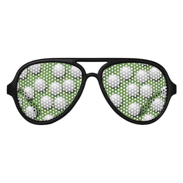 Lunettes De Fête Aviateur Boules de golf (Devant)