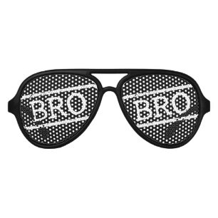 LUNETTES DE FÊTE AVIATEUR "BRO "