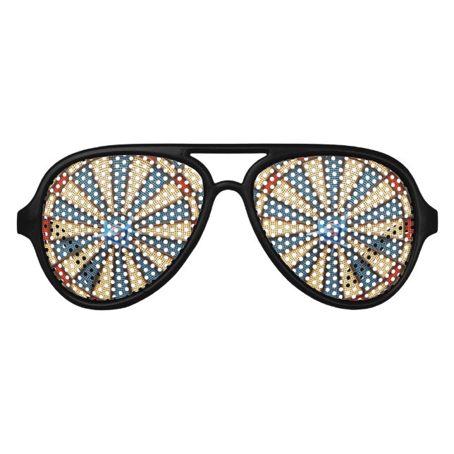 Lunettes De Fête Aviateur Bullseye (Devant)