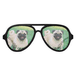 Lunettes De Fête Aviateur Carlin porté en équilibre