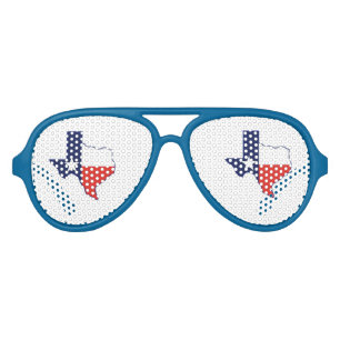 LUNETTES DE FÊTE AVIATEUR CARTE TEXAS