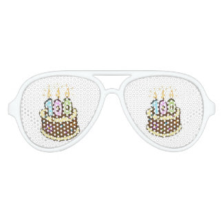 Lunettes De Fête Aviateur célébrant 100 ans jeunes