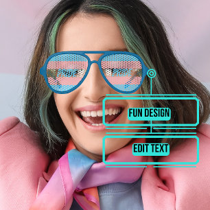 Lunettes De Fête Aviateur Célébration de la fierté transgenre Aviateur lu