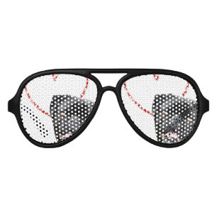 Lunettes De Fête Aviateur Chien de carlin de Valentine