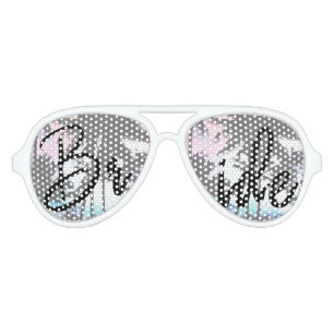 Lunettes De Fête Aviateur Ciel bleu de coucher du soleil d'été de rose